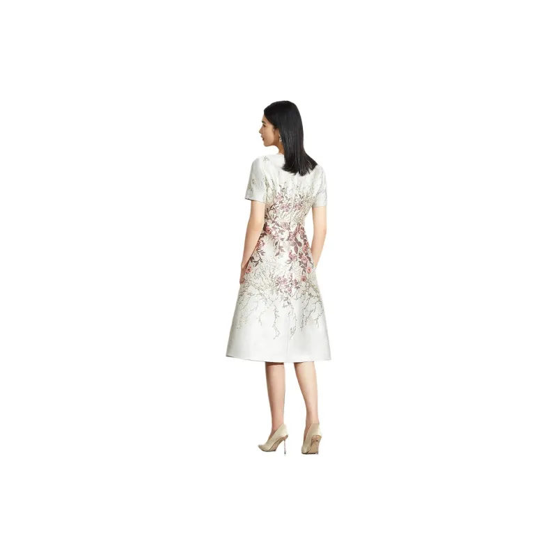 BBLLUUEE Short Sleeved Dress Women's Rose Pink-3