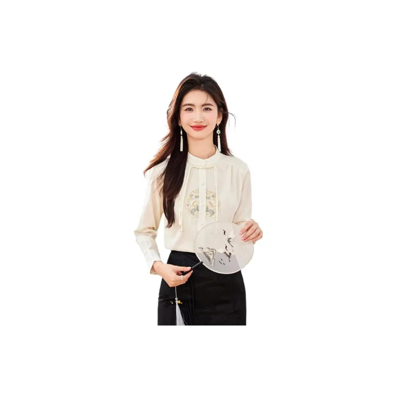 La Chapelle Shirts Women's Ecru-2