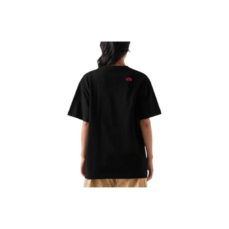 THE NORTH FACE Summer Outdoor Exploration SS23 Drop Shoulder Sleeve T Shirt Women's Black-3