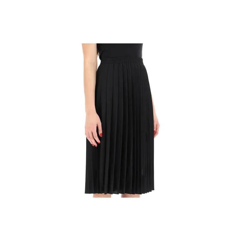Vetements Pleated Logo Skirt 'Black'-1