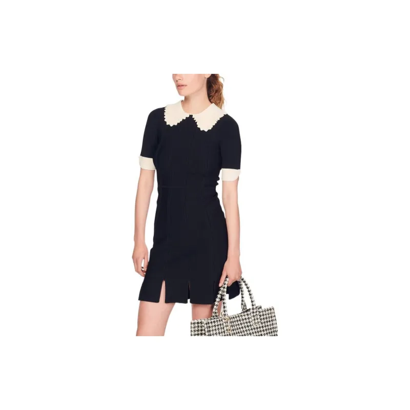 Sandro Short-Sleeved Dresses Women's Black-3