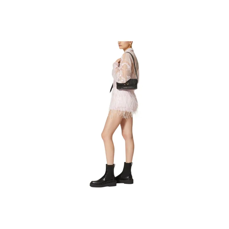 Valentino Casual Short Skirts Women's Pink-3