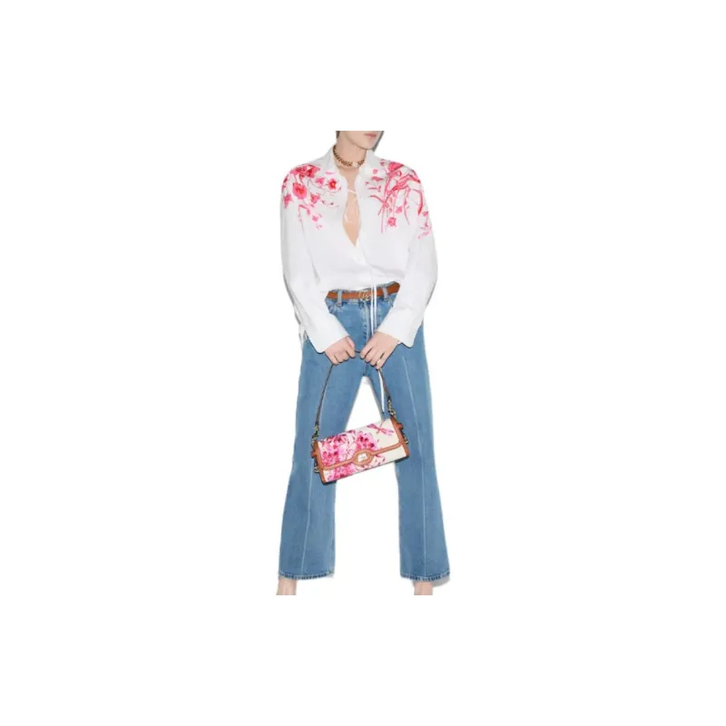 GUCCI Floral Printed Poplin Shirt-4