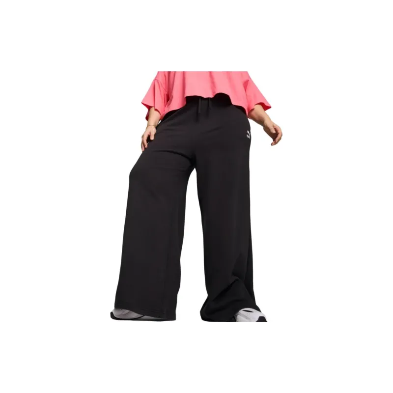 PUMA BETTER CLASSICS Knitted Sports Pants Women's Black-2