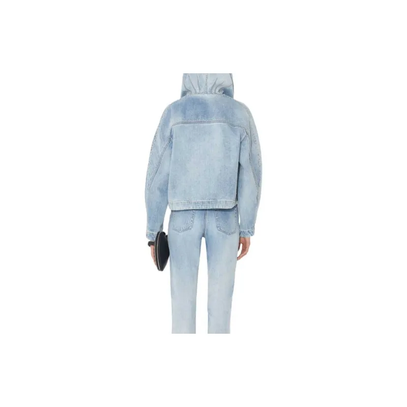 Alaia Denim Jackets Women's Denim Blue-3