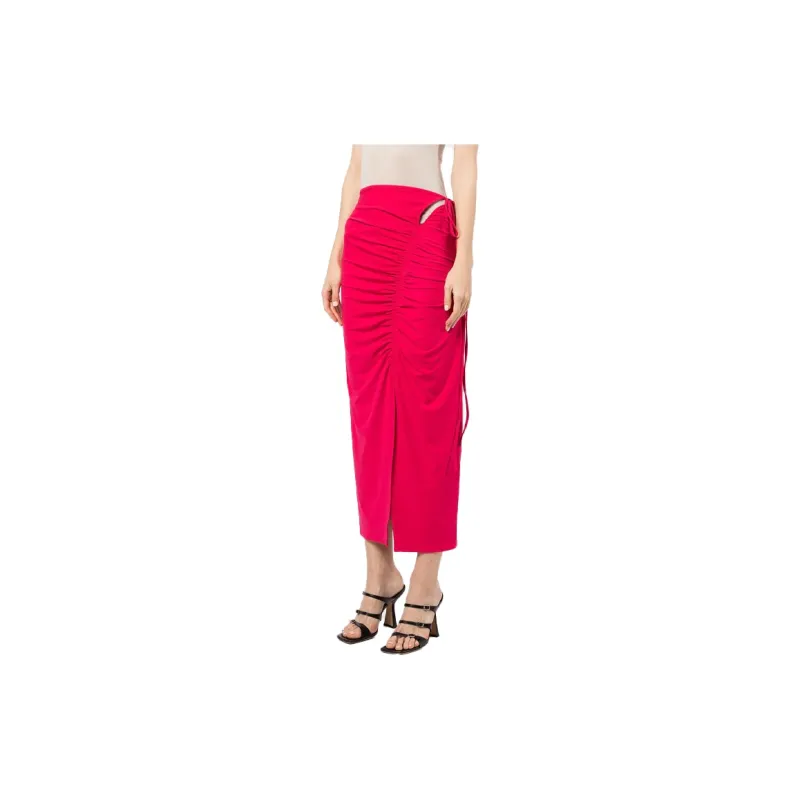 Self portrait Gathered Midi Skirt-3