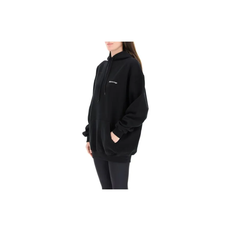 Balenciaga Bb Paris Hoodie 'Black'-3