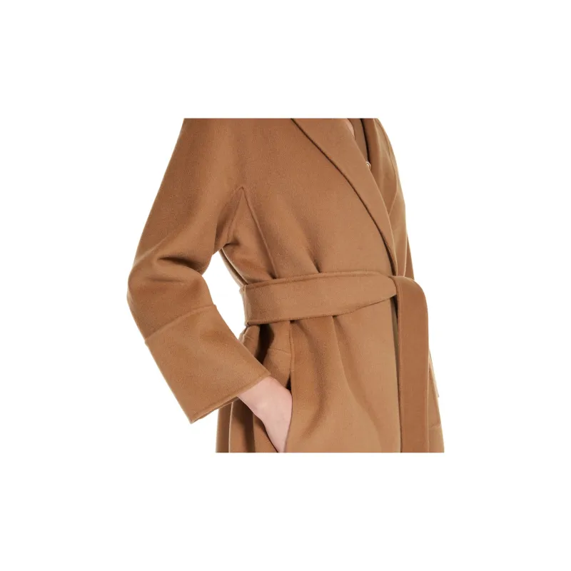 'S MAX MARA Arona Collection Short Wool Coat Coats Women's Camel-3