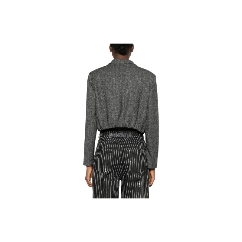 PINKO Cropped Button-Up Jacket-3