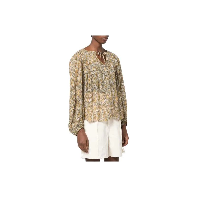 ISABEL MARANT ETOILE Embroidered Flared Blouse-3