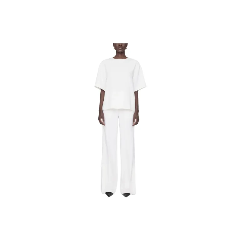 Anine Bing Maddie Crepe T shirt-2