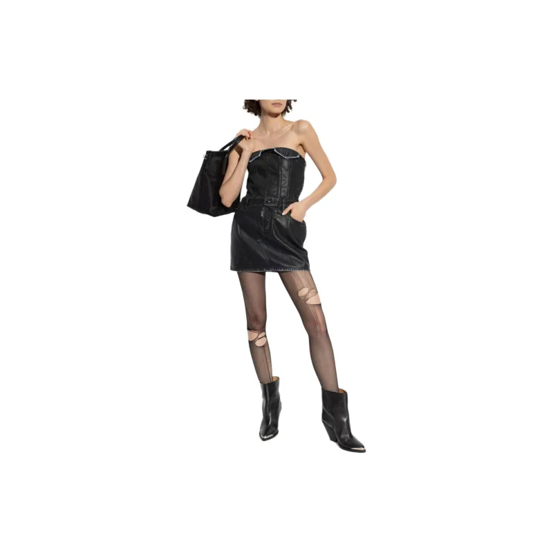 DSQUARED 2 Strapless Denim Dress-1