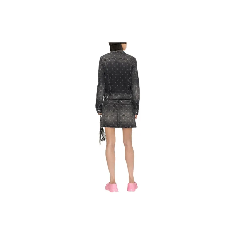 Givenchy Monogram-pattern Denim Jacket-5