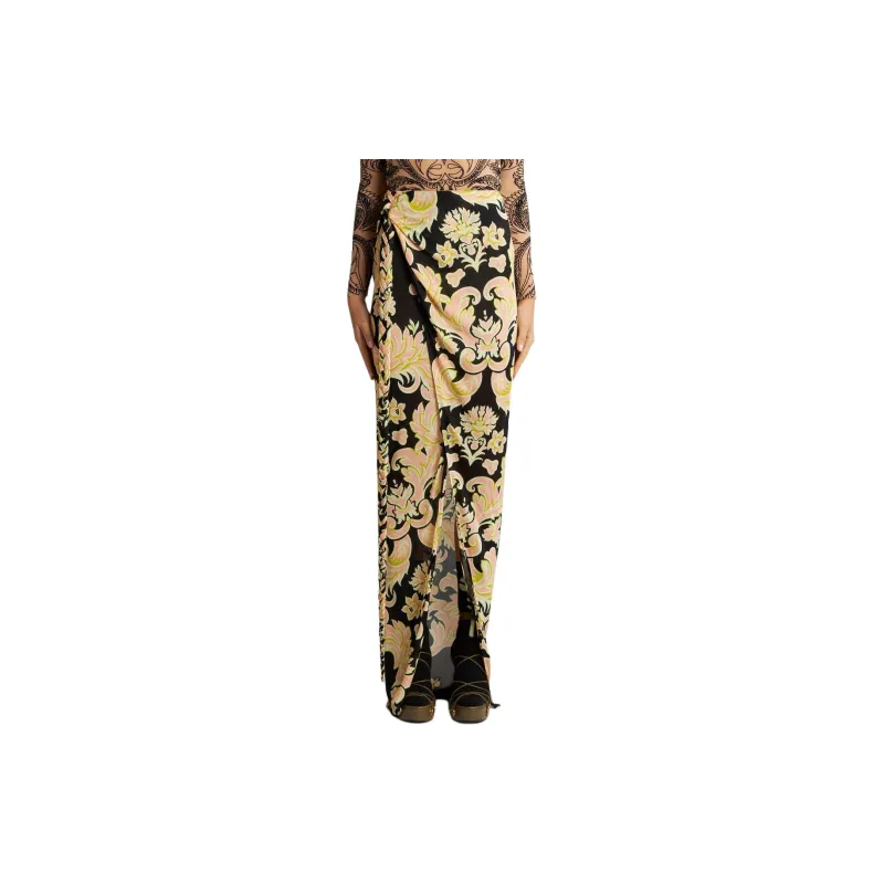 ETRO Floral Printed Wrap Maxi Skirt-3