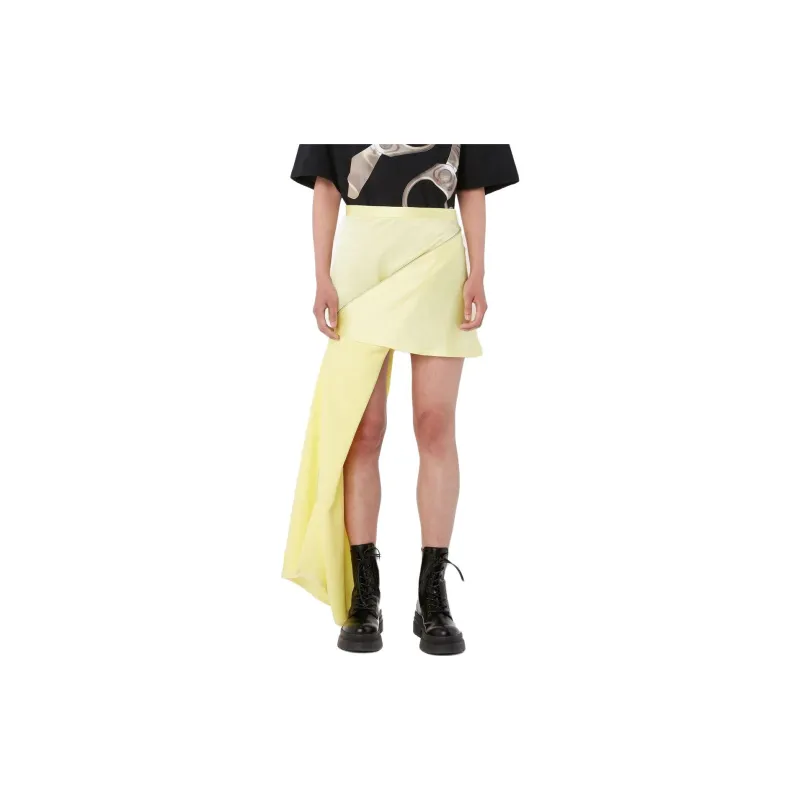 JW Anderson Asymmetric Zip Detail Mini Skirt-3