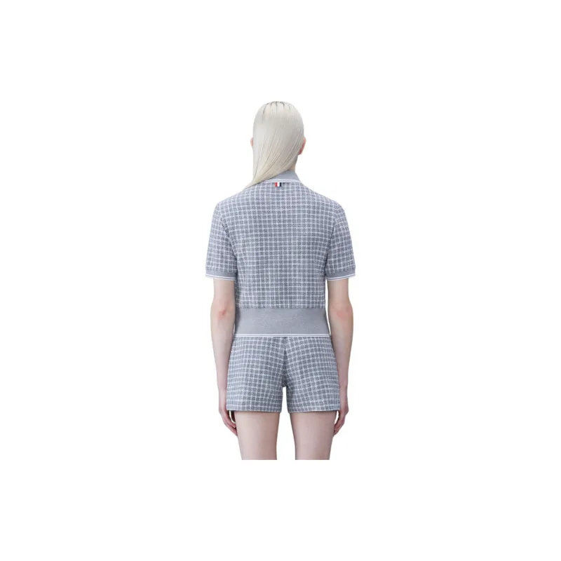 THOM BROWNE· Polo Shirt Women's Gray-2