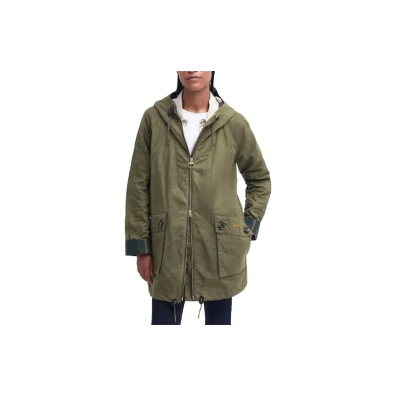 BARBOUR Keldy Showerproof Parka Jacket Jackets Coats Women's Green-2