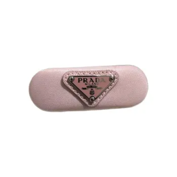 PRADA Enamel Hair Clips Women's Pink