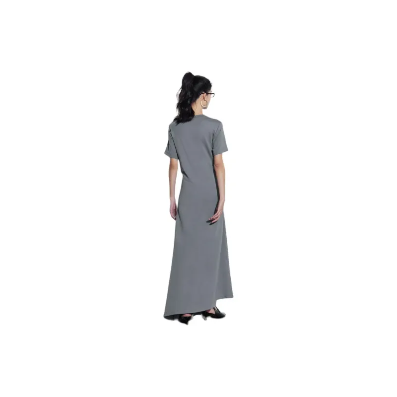 GAP Short Sleeved Dress Women's Charcoal Gray-2