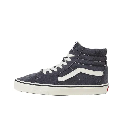 Vans SK8 HI Anti-Slip Wear-Resistant High-Top Skateboard Shoes Unisex Gray