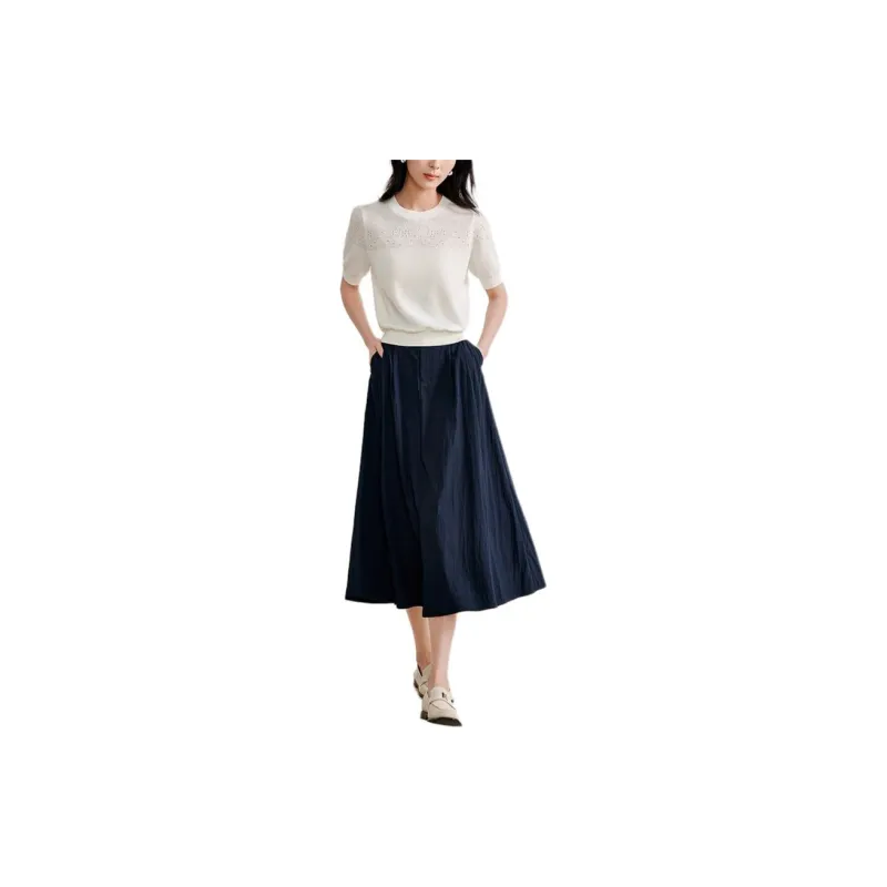 Inman SS24 Knitwear Women's Pearl White-2