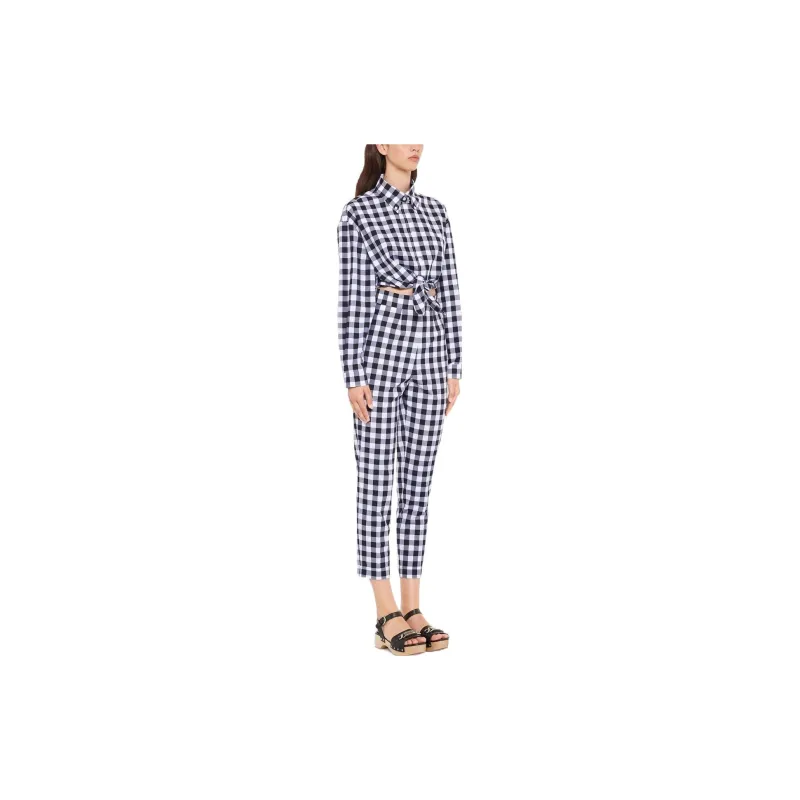 MIU MIU Casual Pants Women's Black/White-3