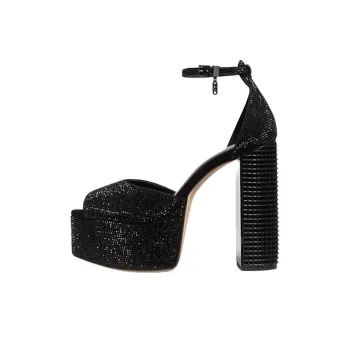 MICHAEL KORS Maxine Strap Sandals 13.3cm Women's Black