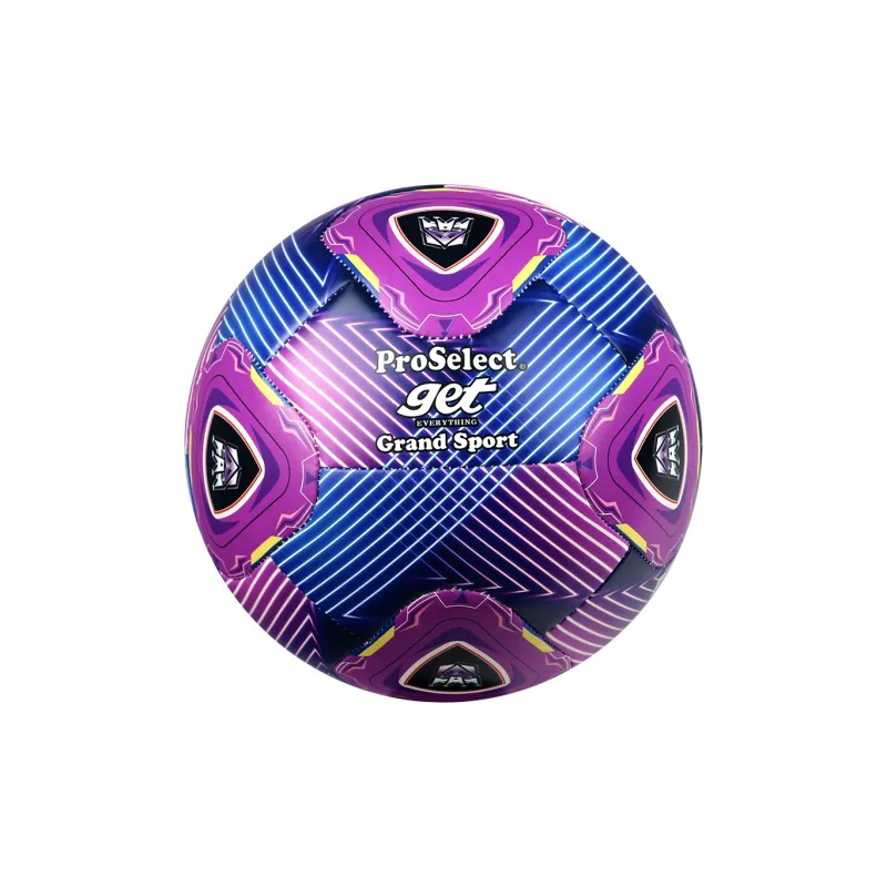 ProSelect x Transformers Size 5 Soccer PU Machine Stitched Soccer Ball Unisex Blue Purple-1