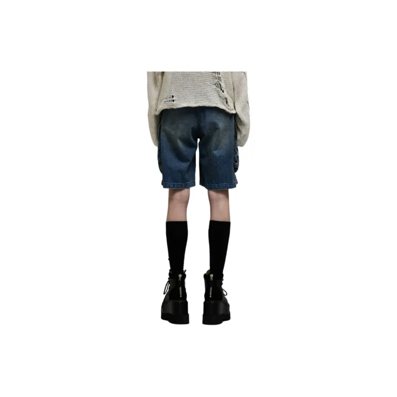 R13 SS24 Denim Shorts Women's Wilton Blue-3