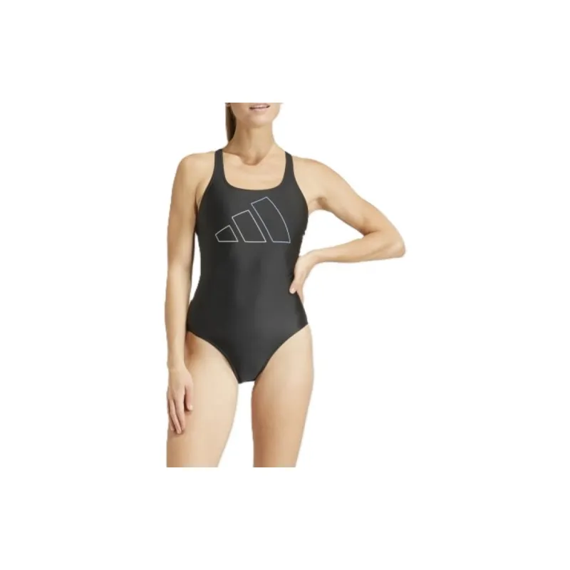 Adidas BIG BARS X BACK SWIMSUIT One piece Swimsuit Women's Black-1