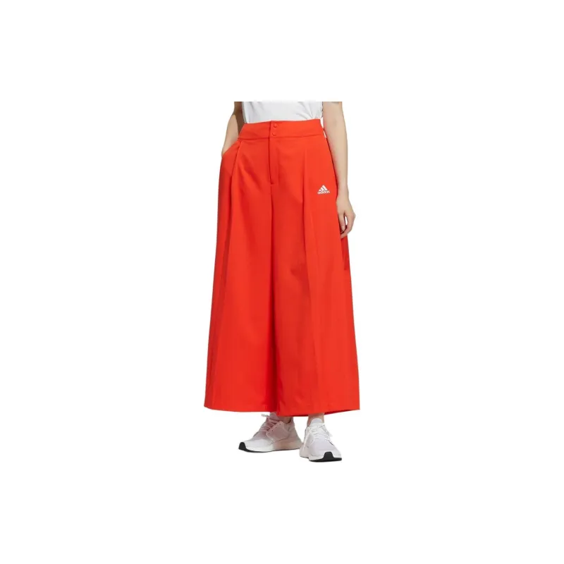 Adidas Casual Pants Women's Dark Orange Yellow-1