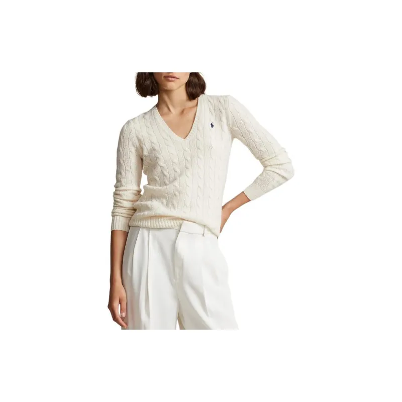 Polo Ralph Lauren Qixi Festival Collection FW24 Sweater Women's Beige Yellow-2