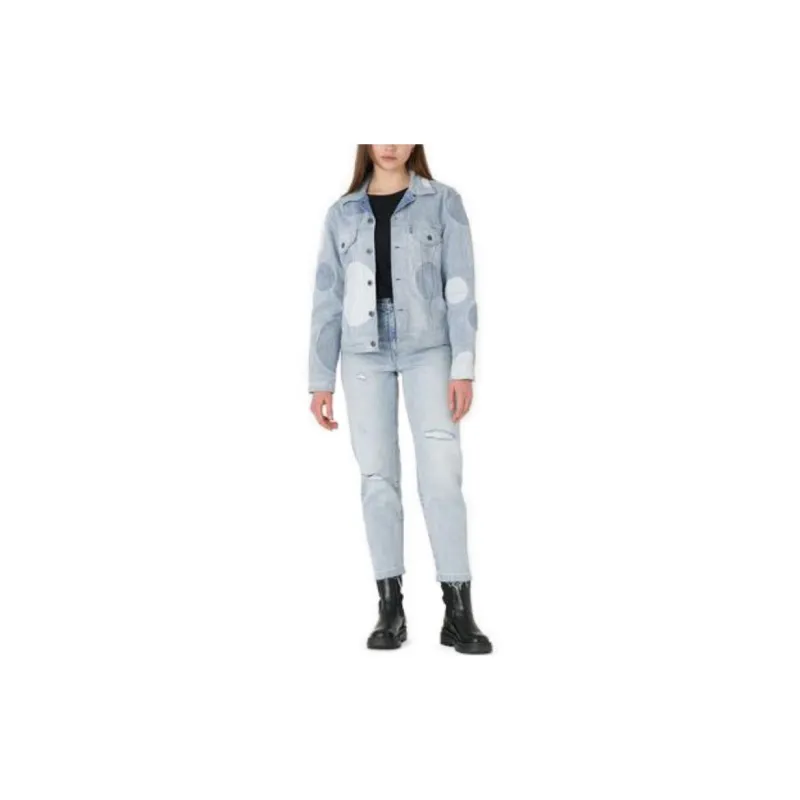 Levis Denim Jackets Women's Light Indigo-4