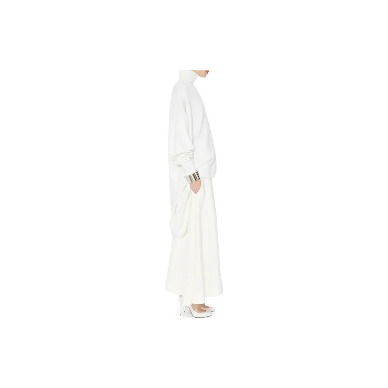 Alaia Knitted Asymmetrical Cape Jumper-3