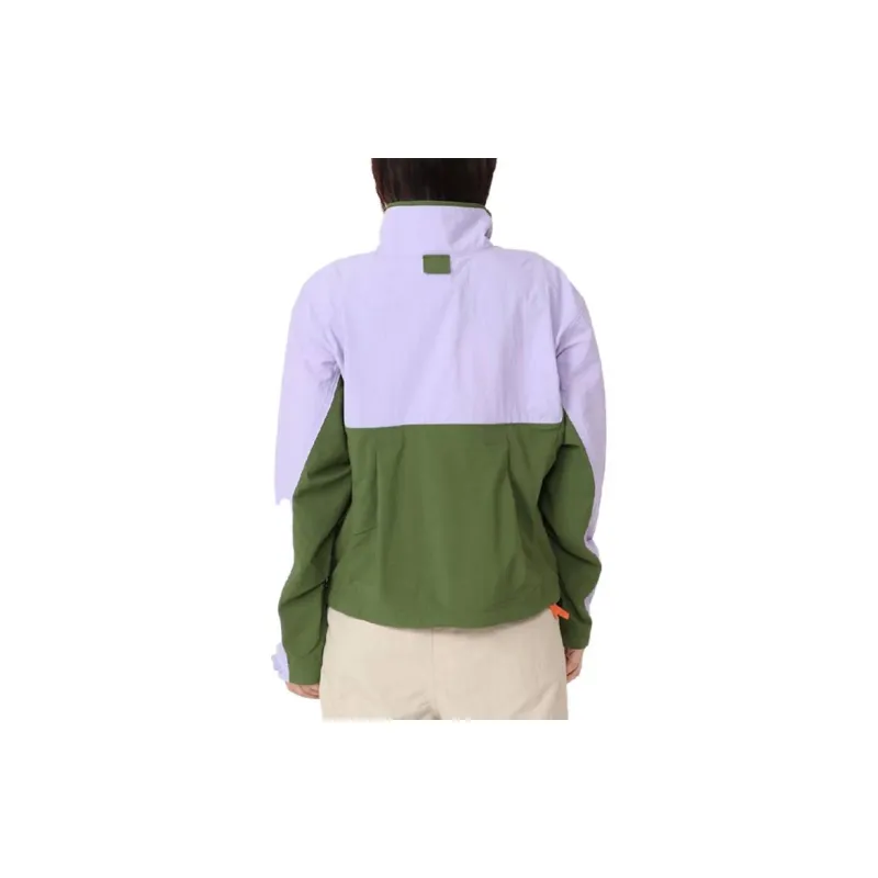 Columbia Jackets Women's Purple Green Patchwork-4
