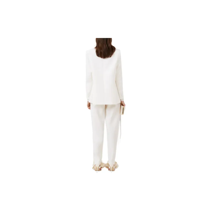 MAGDA BUTRYM FW24 Suit Trouser Women's Cream White-4