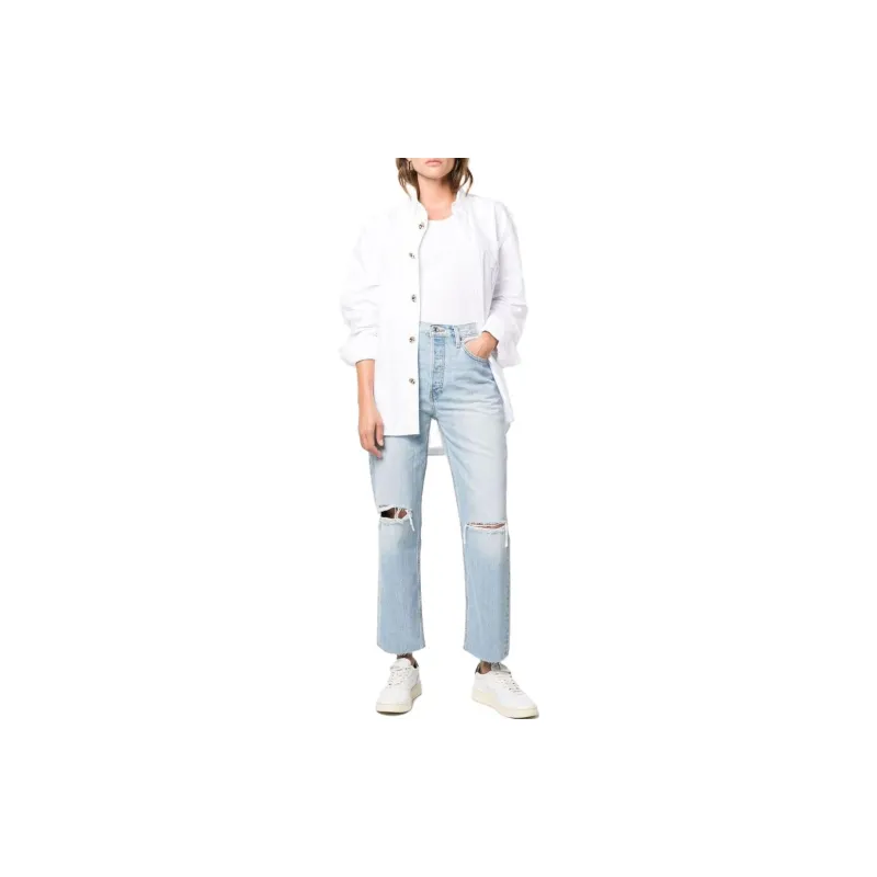 RE/DONE High Waist 70s Distressed Skinny Jeans-2