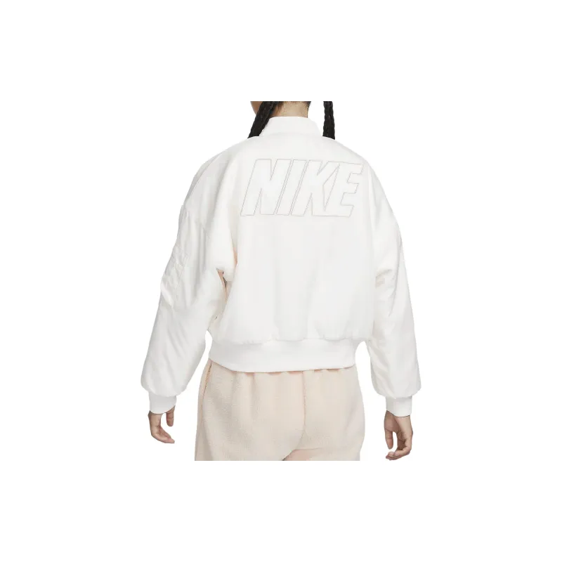 Nike Velvet feel Coat Women's White-3
