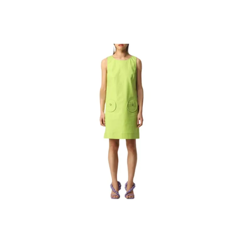 MOSCHINO Sleeveless Dresses Women's Green-2