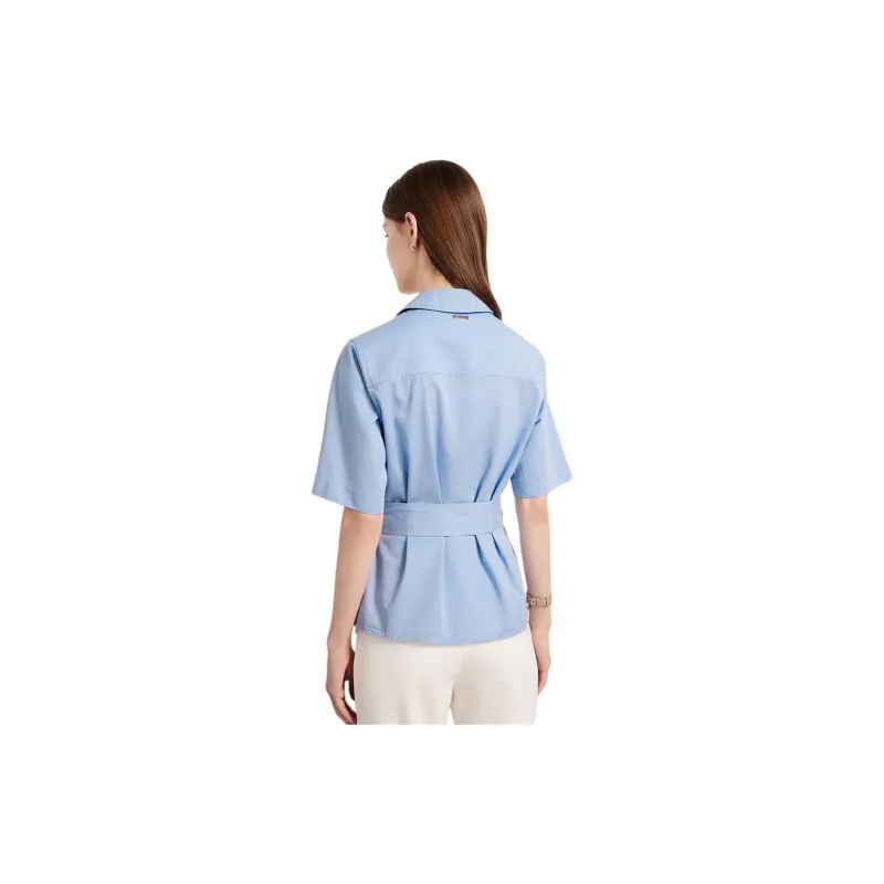 Hush Puppies Shirt Women's Ice Blue-3