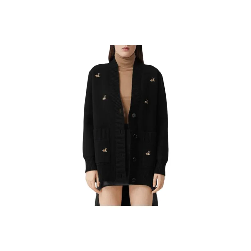 Burberry Jackets Coats Women's Black-3