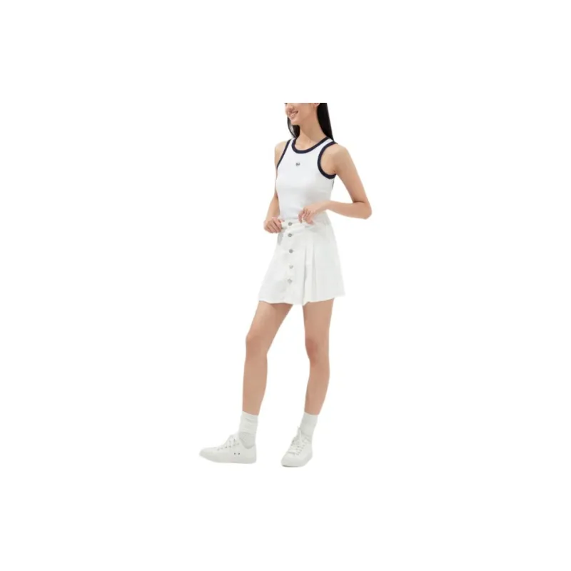 GUESS Tank Top Women's White Black-3