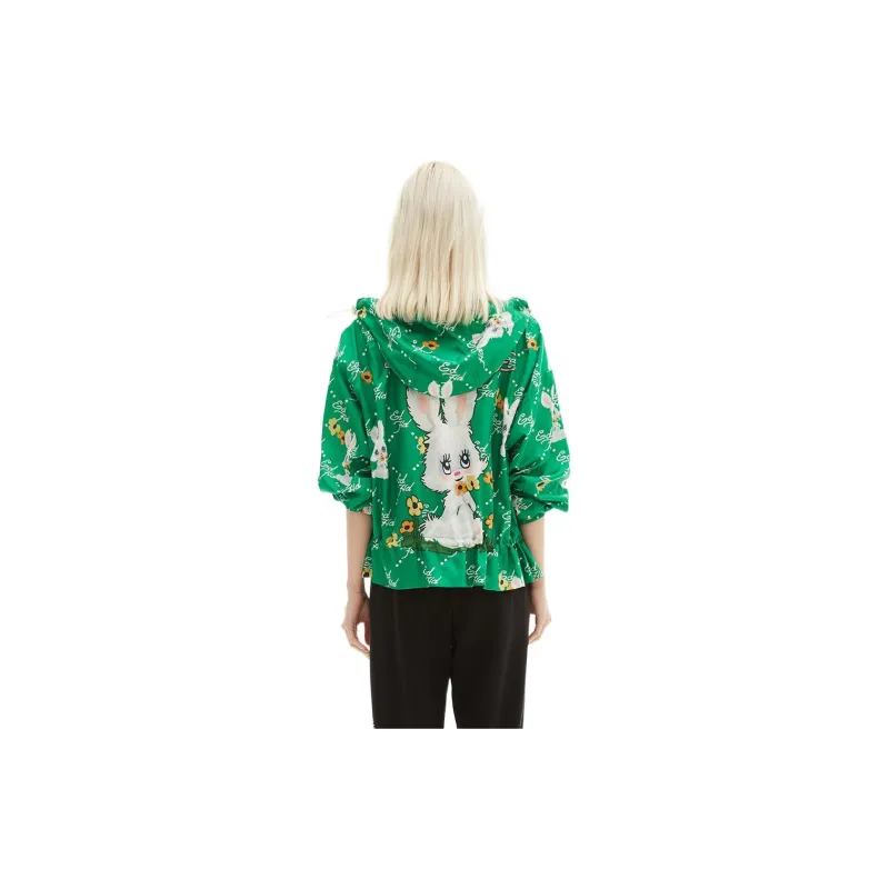 Ed Hardy Loose Fit Jacket Women's Light Verdant Green-2