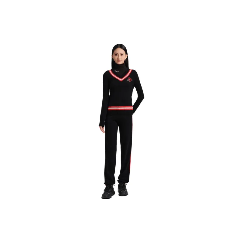 Blood Glitter Cashmere Sweater Women's Black-2