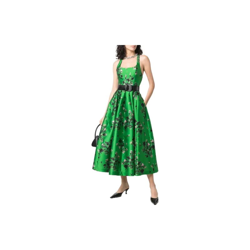 PHILOSOPHY DI LORENZO SERAFINI SS22 Sleeveless Dress Women's Green-1