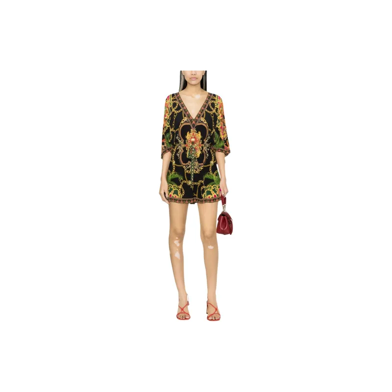 Camilla Jealousy And Jewels Silk Playsuit-1