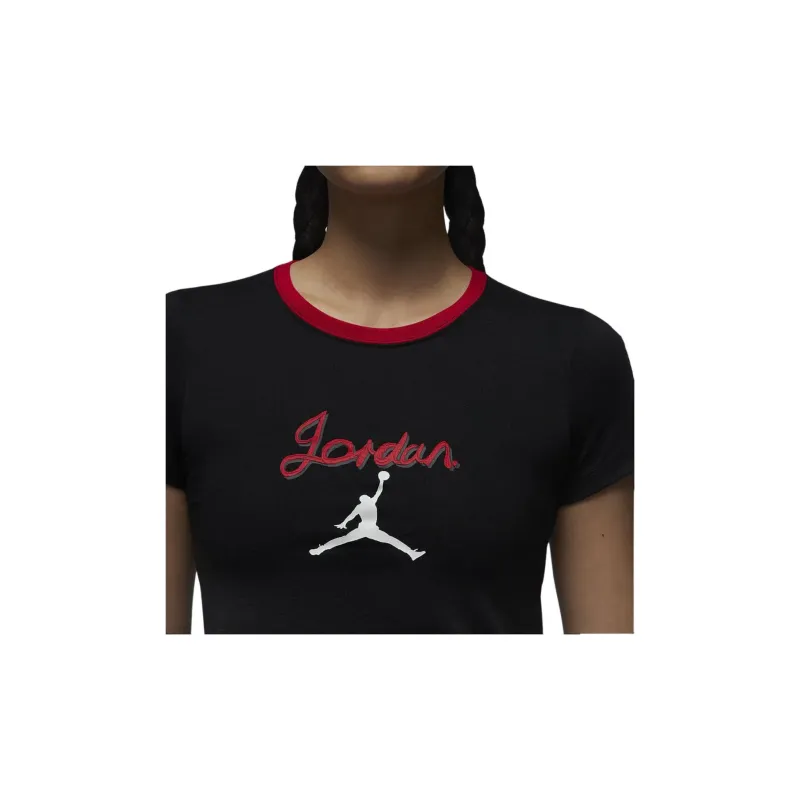 Jordan T Shirts Women's Black-3