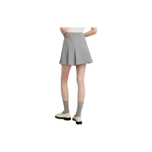 Goodland Casual Short Skirts Women's Gray