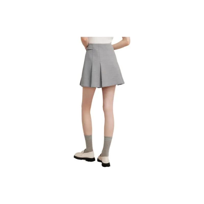 Goodland Casual Short Skirts Women's Gray-0