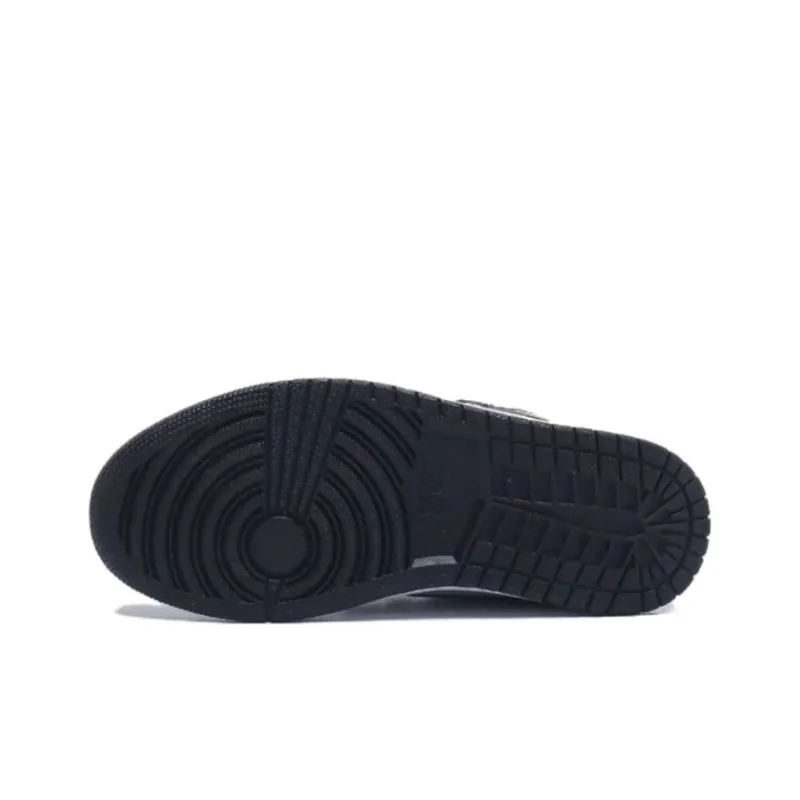 Jordan Air Jordan 1 Vintage Basketball Shoes Men High Top Black Gray-5